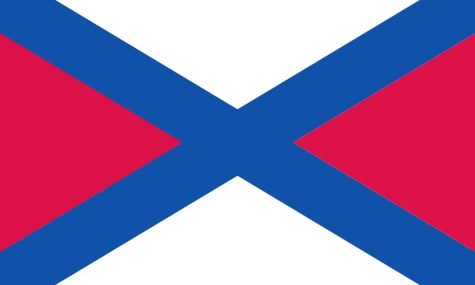 Flag of the Bogish (Bøges) constructed language