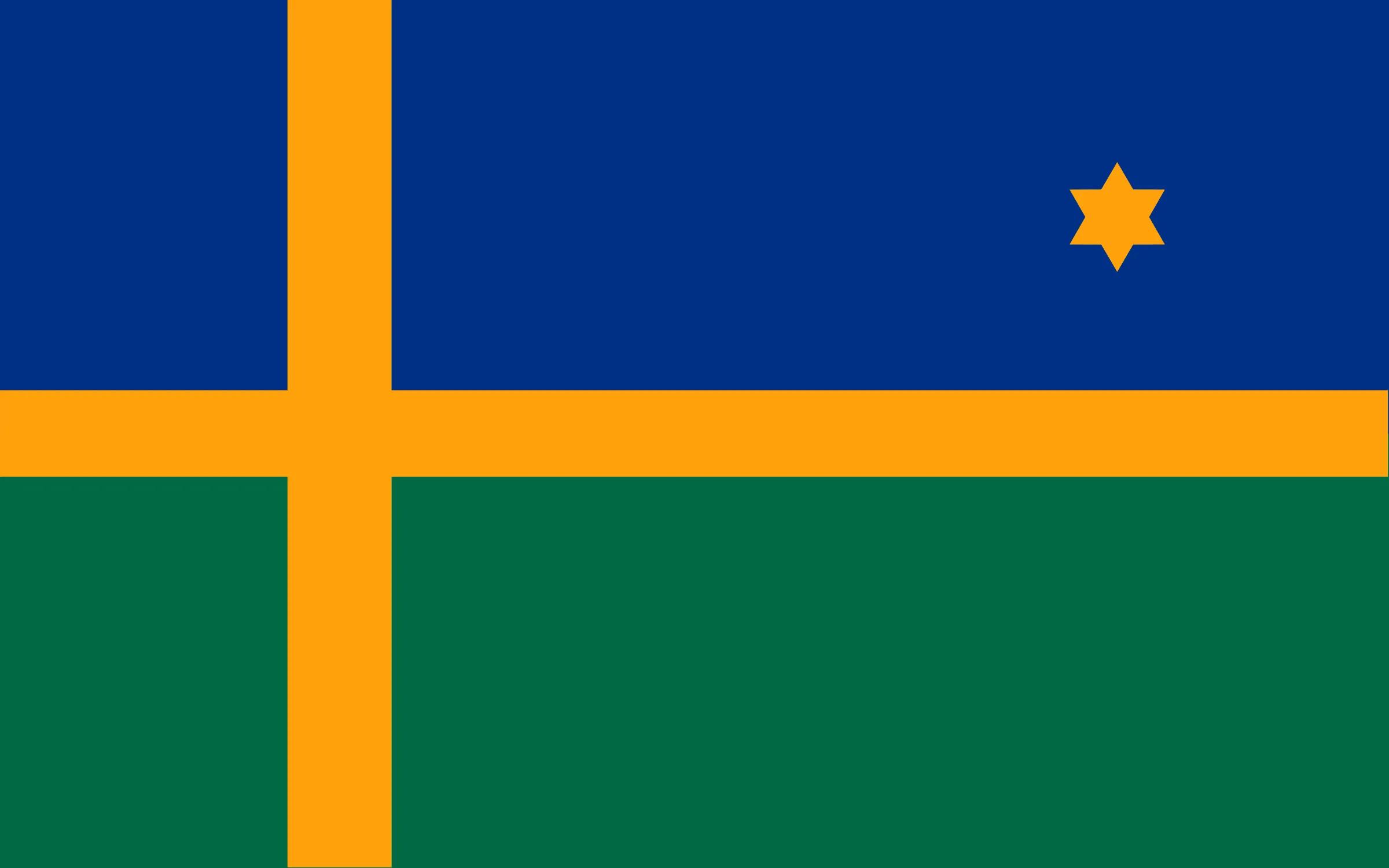 Flag of the omeegahiagii constructed language