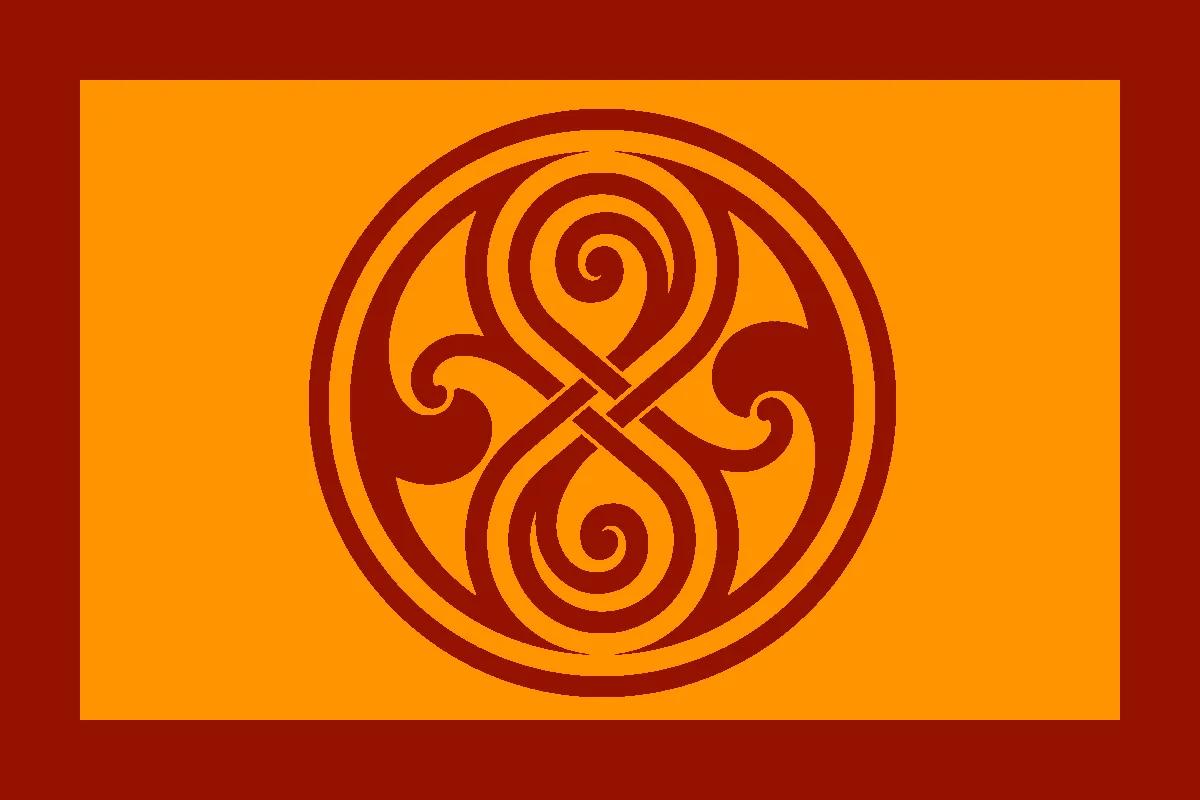 Flag of the Gallifreyan constructed language